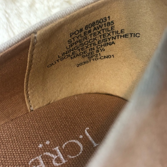 New! J Crew Cap Toe Canas Espadrille Wedges - Picture 6 of 13